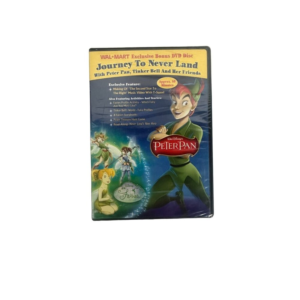 Walmart Exclusive Peter Pan "Journey To Never Land" Bonus DVD Disc